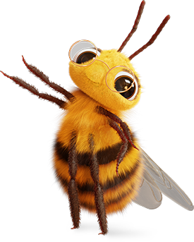 Pszczoła w okularach